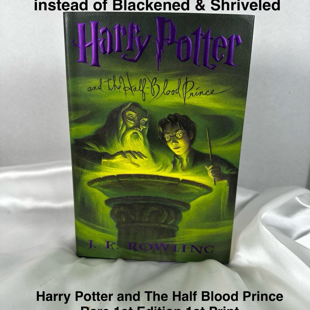 Rare 1st Edition Harry Potter & Half-Blood Prince w/Errors Free FedEx Overnight - Picture 4 of 9